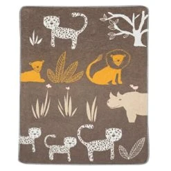 FUSSENEGGER Babydecke Dschungel90x70 Braun