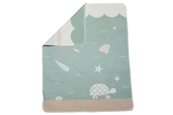 FUSSENEGGER Babydecke J.Schildkröte Grün 1 FUSSENEGGER Babydecke J.Schildkröte Grün