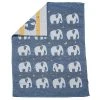 FUSSENEGGER Babydecke Lima Elefant Blau