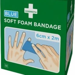 CEDERROTH Schaumbandage 676100 2mx60cm Blau 2 St./Pack.