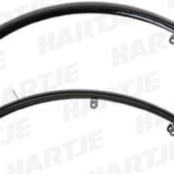 CONTEC Radschutzgarnitur Kunststoff, Ohne Kontaktierung, SB-verpackt Vorderrad Mit Haltewinkel 28 Mm, Je 2 Edelstahl-Fes