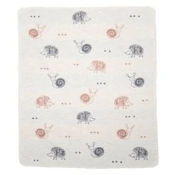 FUSSENEGGER Decke Schnecke&Igel 90x70 Ws