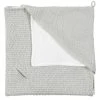 BABYWORLD Kapuzendecke M. F. 75x75 Grau