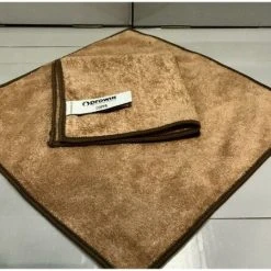 ProWIN Coppa 25x25cm Mikrofasertuch Braun Antibakterielle Kupferionen