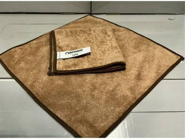 ProWIN Coppa 25x25cm Mikrofasertuch Braun Antibakterielle Kupferionen 1 ProWIN Coppa 25x25cm Mikrofasertuch Braun Antibakterielle Kupferionen