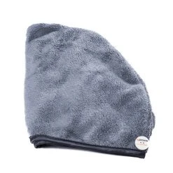 ProWin Haarturban Grau Haartrockner