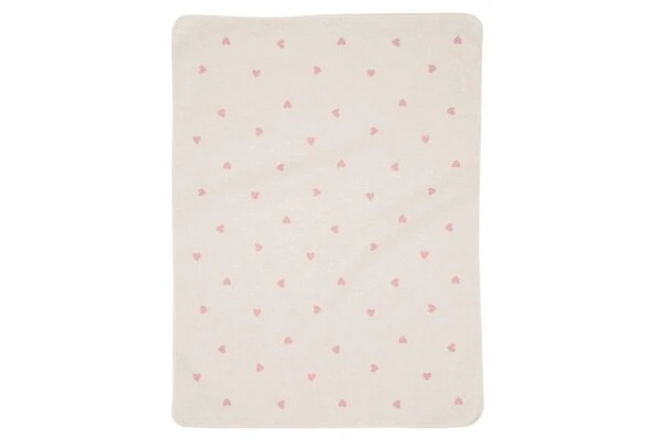 FUSSENEGGER Schmusedecke Herzchen70x90rosa 1 FUSSENEGGER Schmusedecke Herzchen70x90rosa
