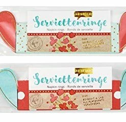 Spiegelburg Serviettenringe Enjoy & Celebrate 12 St., Sort.