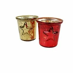 Spiegelburg Teelichtglas Weihnachtsstern Frohe Weihnacht überall!, Sort.