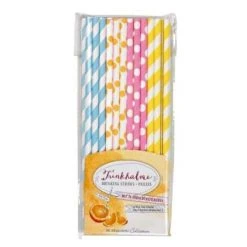 Spiegelburg Trinkhalme Aus Papier Frühstücksglück (24 St. Sort.)