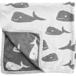 HANSEKIND Strickdecke Wal Grau